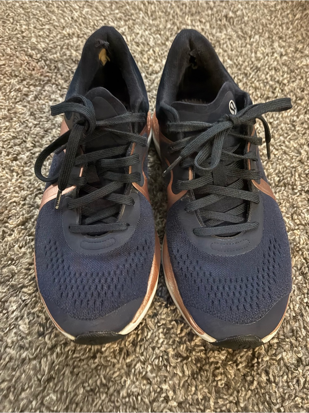 lululemon athletica Navy and Rose Gold Women's Athletic Sneakers